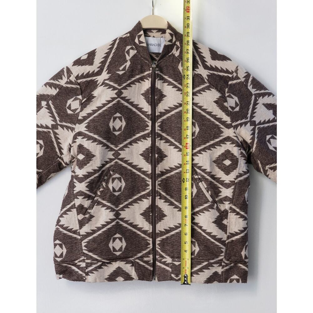 MariaCher Maria Cher. Aztec Quilted Lined‎ Jacket Size Medium - Picture 3 of 9